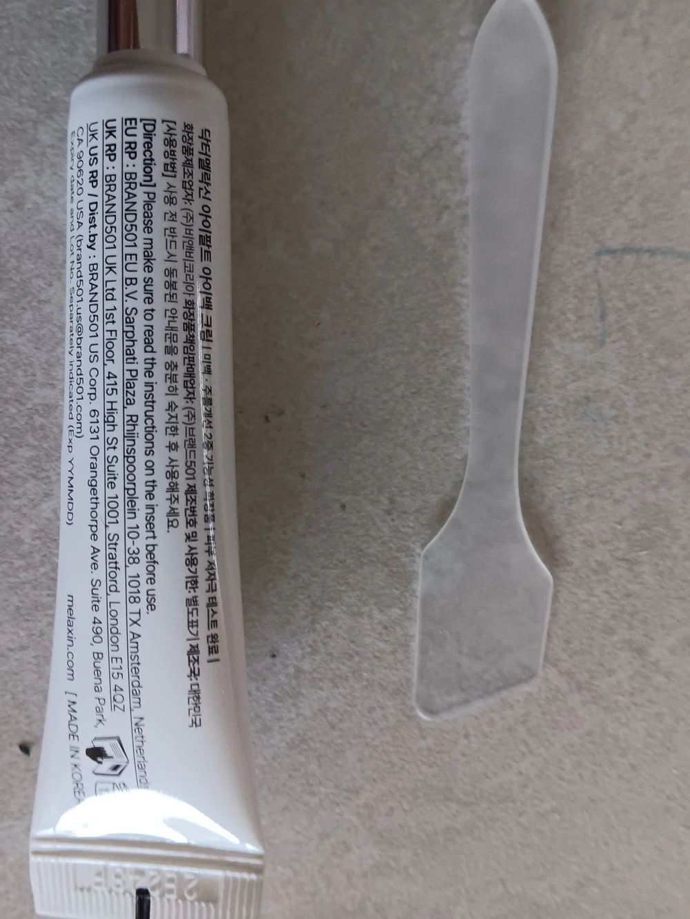 Dr. Melaxin Eyephalt Eyebag Cream Expires 2028 10g.